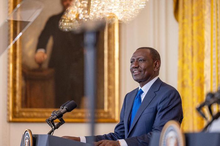 President William Ruto during a joint press briefing at the White House on May 23, 2024