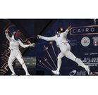 Kenyan Fencer Alexandra Malika Ndolo in a previous competition