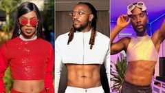 From left: Dennis Karuri, Frankie JustGymIt and Peter Nyong'o