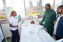 Raila Odinga visits people injured during the Azimio protests