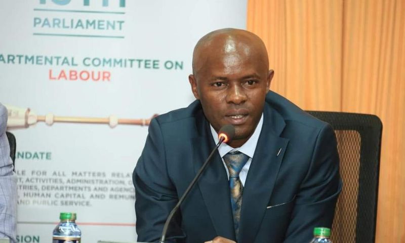 Kangundo MP Fabian Muli during a past media address