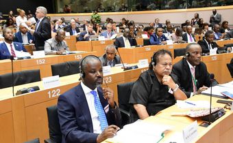 Tayebwa during the assembly meeting in Brussels