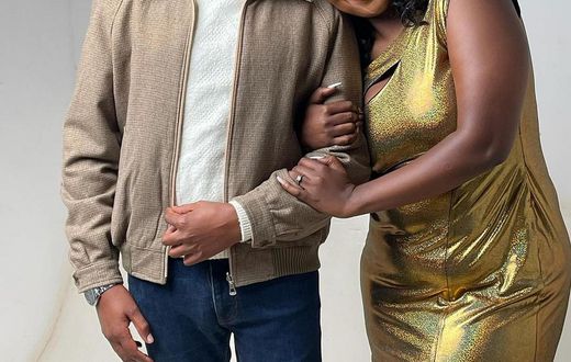 Jackie Matubia and Peter Kamau on Salem set  ( Instagram)