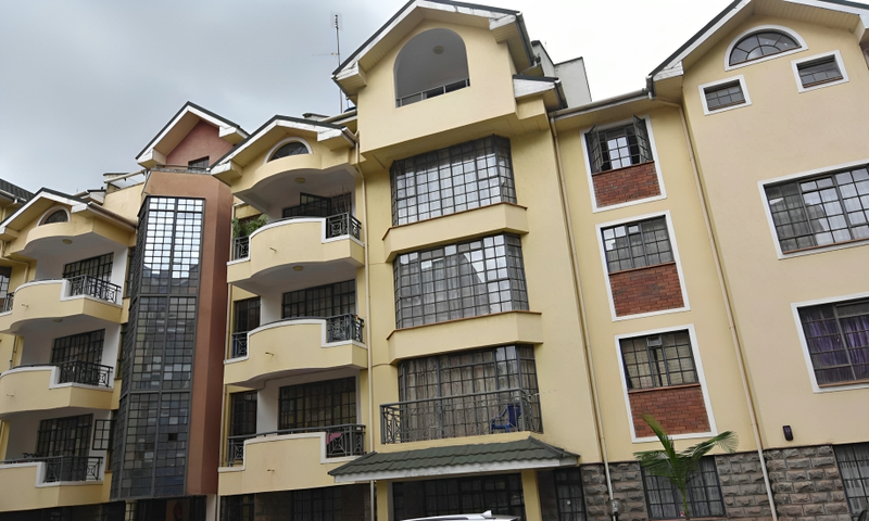 A block of apartments