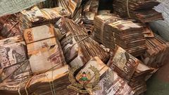 Sh12.9 million recovered from a raid in Ngara.