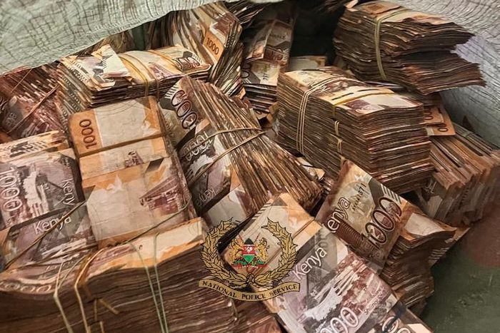 Sh12.9 million recovered from a raid in Ngara.
