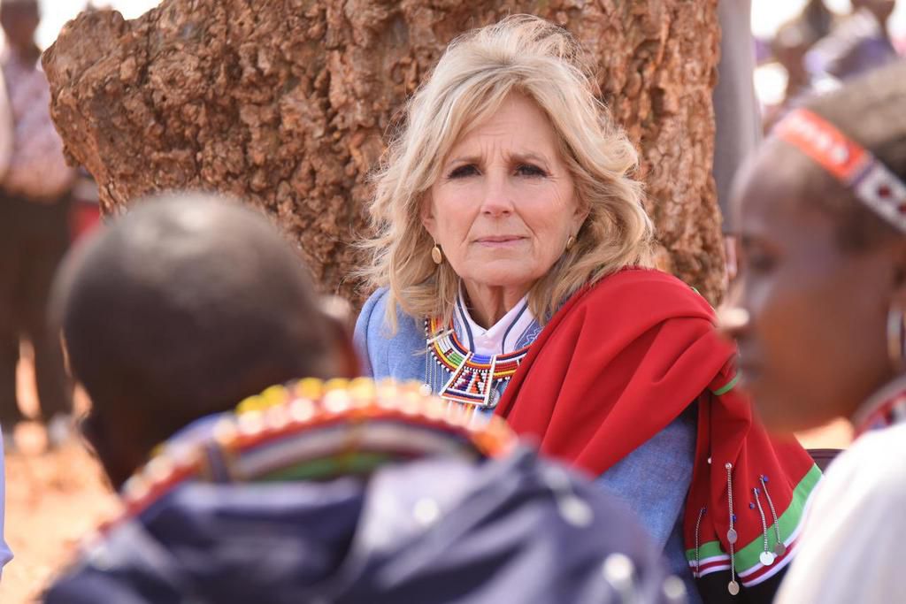 US First Lady Dr Jill Biden during her tour in Kenya