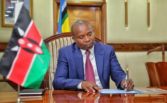 Interior CS Kithure Kindiki meeting immigration officials at Nyayo House on September 8, 2023