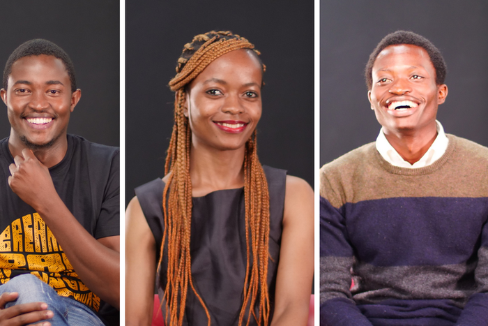 ALX Africa student Dan Kariuki, ALX Africa alumni Lilliam Mokaya and ALX Africa student Odongo Ochieng