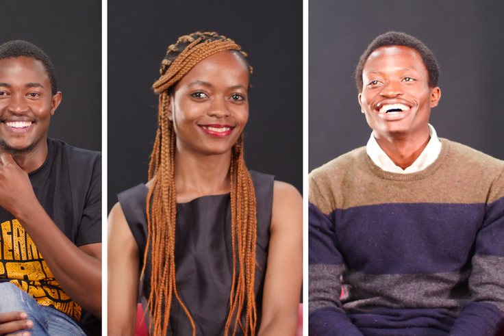 ALX Africa student Dan Kariuki, ALX Africa alumni Lilliam Mokaya and ALX Africa student Odongo Ochieng