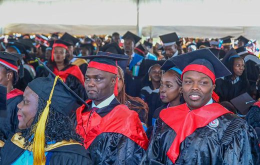 Keiyo South Member of Parliament Gideon Kimaiyo on December 21 graduated from Moi University with his third master's degree.
