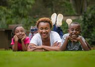 Sylvia Mulinge and her children, Jason and Jasmine