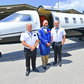 Prophet David Owuor with two pilots of a private jet he was honoured with for his gospel activitIes during his Brazil mission.