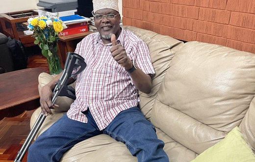 Miguna Miguna gives update on his health after accident that left him with injuries