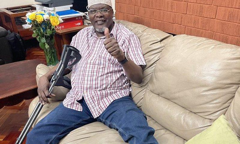Miguna Miguna gives update on his health after accident that left him with injuries