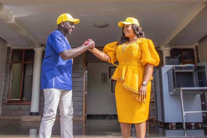DP Ruto receives Cate Waruguru at his Karen residence