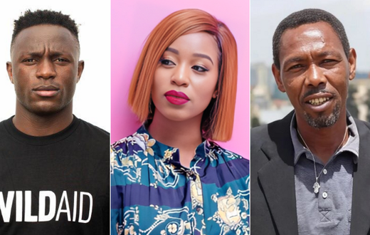 From left: Victor Wanyama, Diana Marua & Omosh Kizangila
