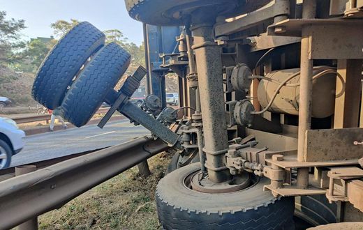 Photos from an accident at Blue Post along the Thika Superhighway