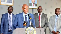 DCI Director Mohamed Amin releases report on the preliminary investigations regarding the alleged deployment of officers to arrest former CS  Interior Dr. Fred Matiang'i.