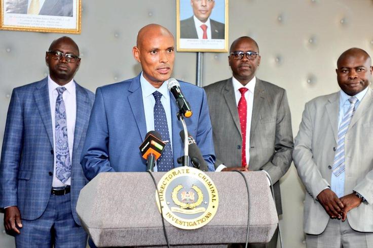 DCI Director Mohamed Amin releases report on the preliminary investigations regarding the alleged deployment of officers to arrest former CS  Interior Dr. Fred Matiang'i.