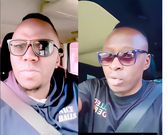 From left: Man claiming to be Oga Obinna's brother Omosh Tajiri & oga Obinna