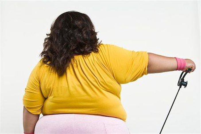 Back of a plus sized black woman [Masterfile]