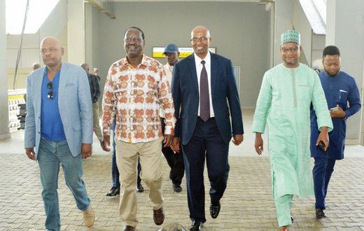 Raila Odinga in South Africa