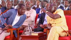 President William Ruto and a host of other leaders in Kisii during an interdenominational prayer service on Sunday, August 20, 2023