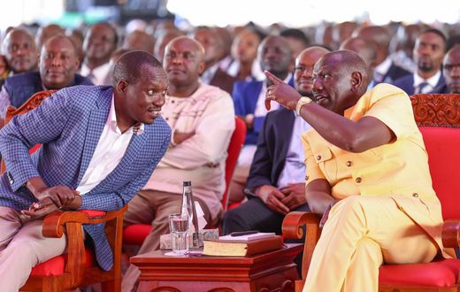 President William Ruto and a host of other leaders in Kisii during an interdenominational prayer service on Sunday, August 20, 2023