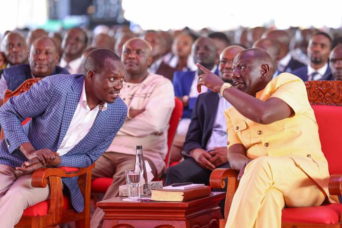President William Ruto and a host of other leaders in Kisii during an interdenominational prayer service on Sunday, August 20, 2023