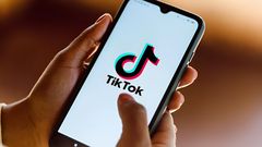 A person using TikTok