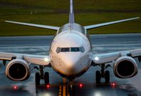 A plane on th runway