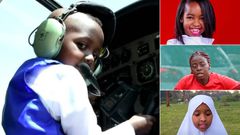 A collage of Elias Muthomi Gitonga, Shanah Manjeru, Munira Abditifah Abdi and Angela Okutoyi