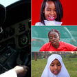 A collage of Elias Muthomi Gitonga, Shanah Manjeru, Munira Abditifah Abdi and Angela Okutoyi