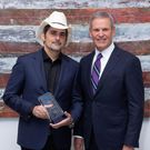 Brad Paisley & Tennessee Governor Bill Lee when he was named Tennessean of the Year- Music in April 2024. [Photo: John Snorten]