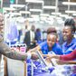 President William Ruto during a tour of Hela Apparel factory in Athi River, Machakos County on April 23, 2024