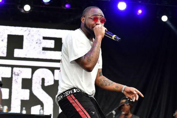 File image of Davido on stage at a past event