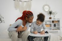 Stock image of a mother and child