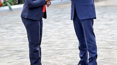 President William Ruto and Health CS Susan Nakhumicha at State House, Nairobi