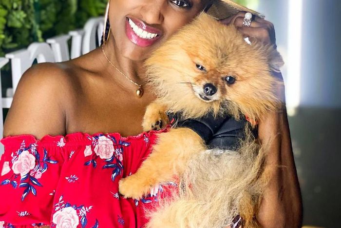 Michelle Ntalami & her pet Pixel