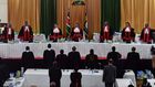 Supreme Court judges during the hearing of the 2022 presidential election petition