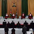 Supreme Court judges during the hearing of the 2022 presidential election petition