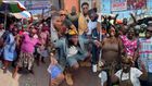 Burna Boy shows love to Ghanaian market women