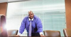 A man in an office