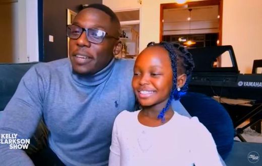 7-year-old Aiko Bett Cherono and her dad shine on Kelly Clarkson Show