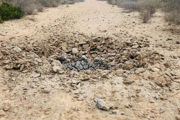 Aftermath of IED explosion in Garissa