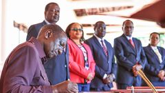 President William Ruto signs the County Governments Additional Allocations Bill at State House