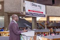 Deputy President Rigathi Gachagua at the diaspora investment conference at KICC
