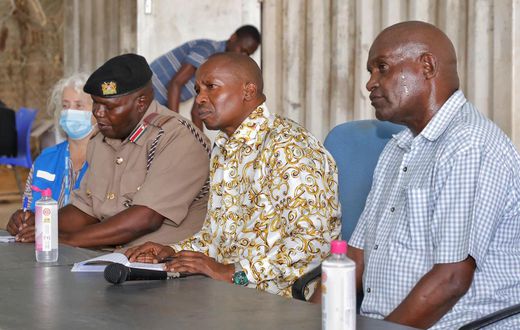 Interior CS Kithure Kindiki toured the Ifo 2 Refugee and Dagahaley Refugee Camps in Daadab and the World Food Program (WFP) food distribution points on Wednesday, July 5, 2023