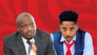 A collage of Trade CS Moses Kuria and Eric Omondi